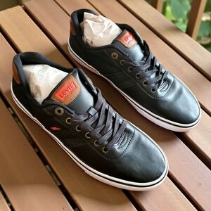 Levi's Men's Low-top Casual Sneakers Shoes Black size 10